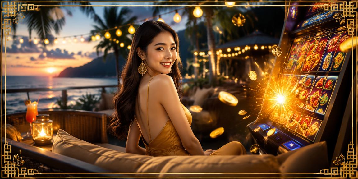 Người chơi thư giãn trải nghiệm slot game trên thiết bị di động tại Phú Quốc, Việt Nam